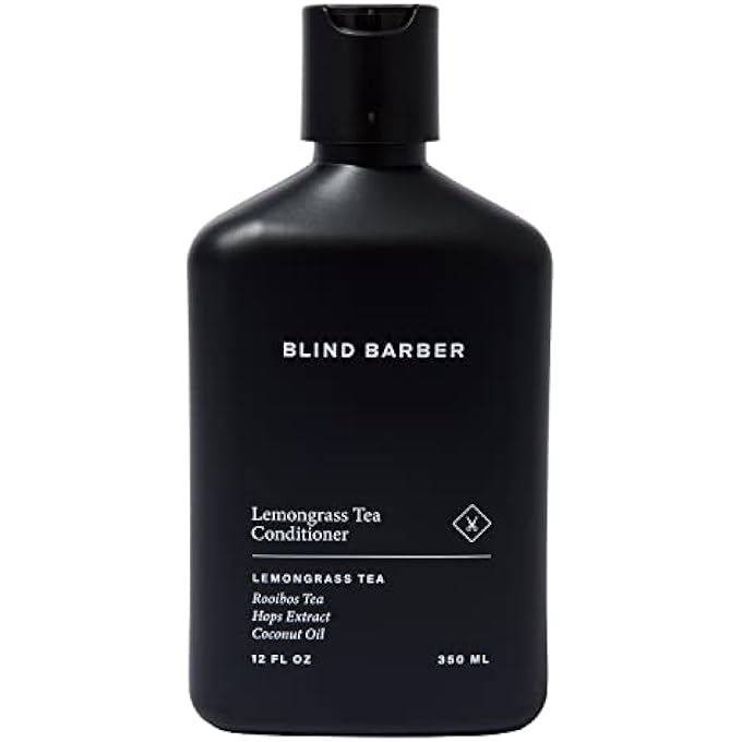 Blind Barber مكيف شاي الليمون العشبي - مكيف يومي خالٍ من الكبريتات للرجال - يضيف الجسم واللمعان، يمنع التشابك - برائحة الليمون العشبي المنعشة - خالٍ من البارابين والقسوة (12OZ / 350ML) - Image 2